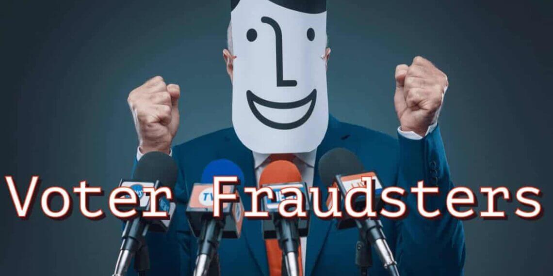 A slimy politician speaking at a podium