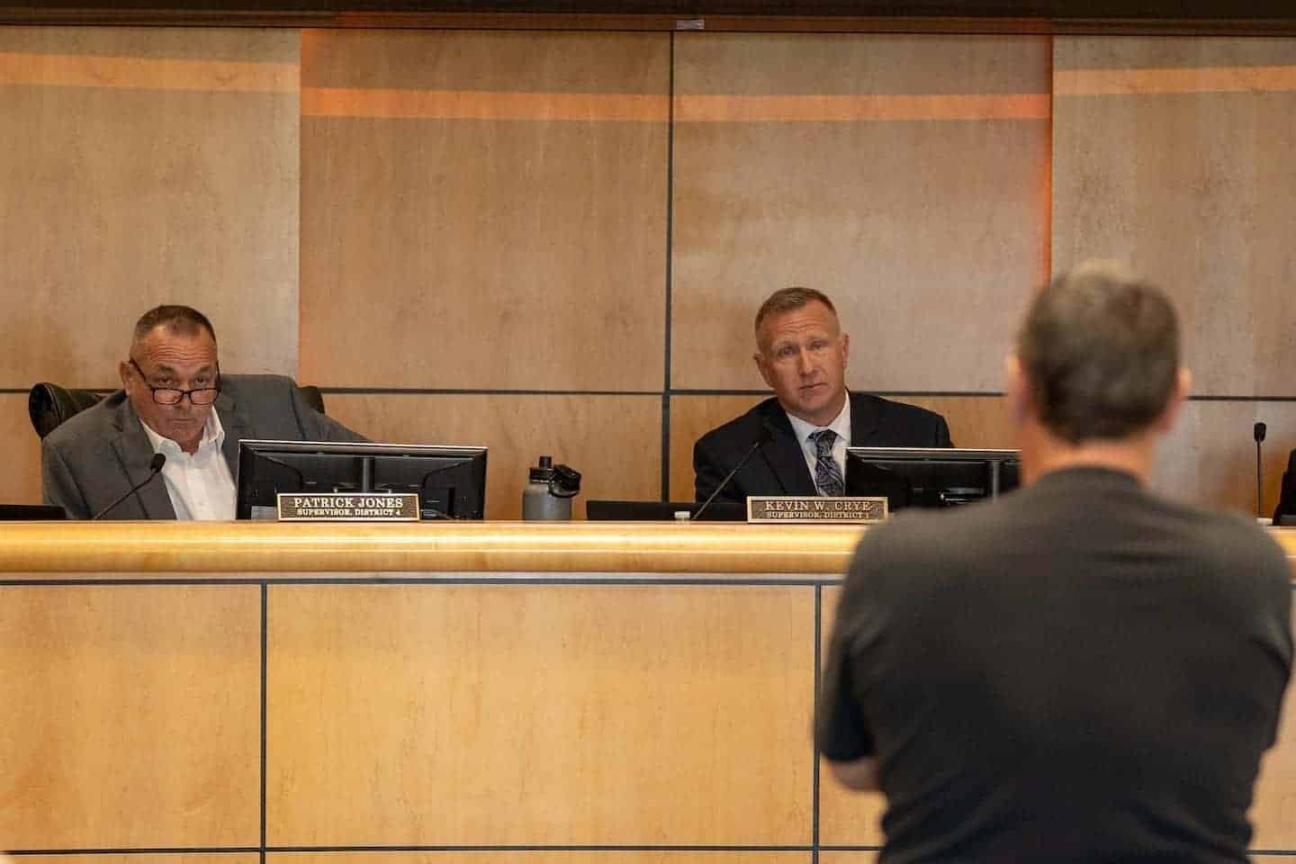 Public comment during the shasta county board of supervisors meeting in redding on april 2, 2024.