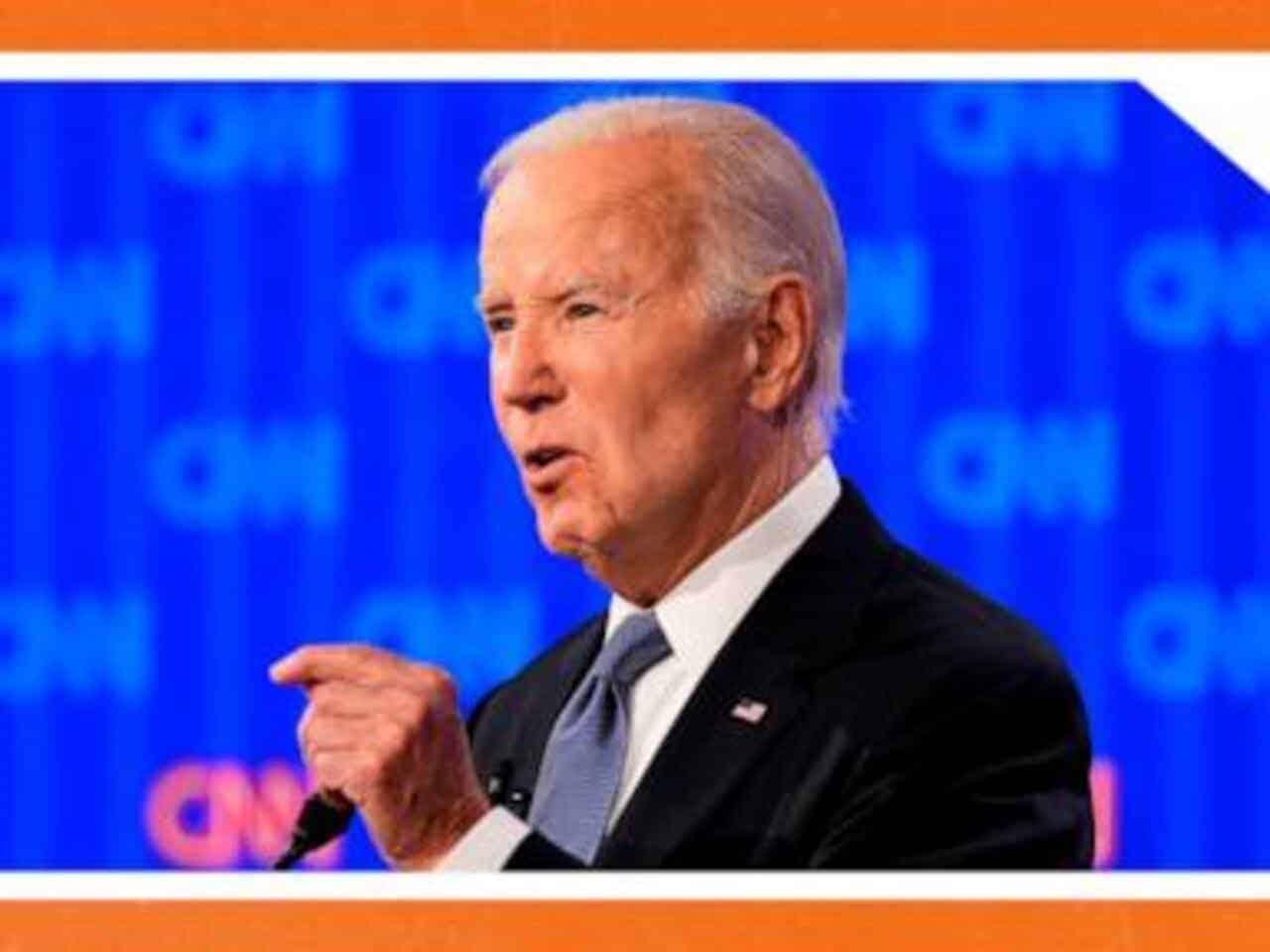 President joe biden in the 2024 presidential debate against donald trump