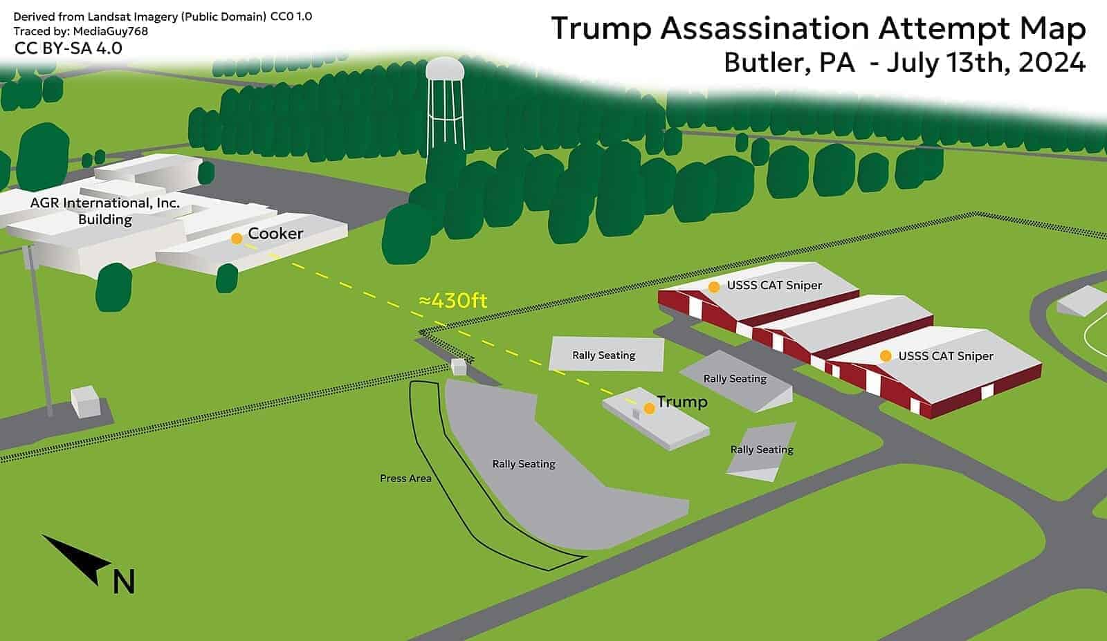 Trump’s Assassination Attempt Reveals A Major Security Breakdown Security concerns 3d map of where the trump assassination occurred.