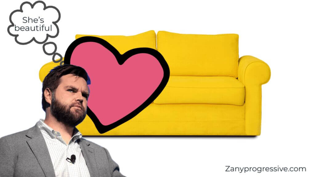 Jd vance loves a yellow couch