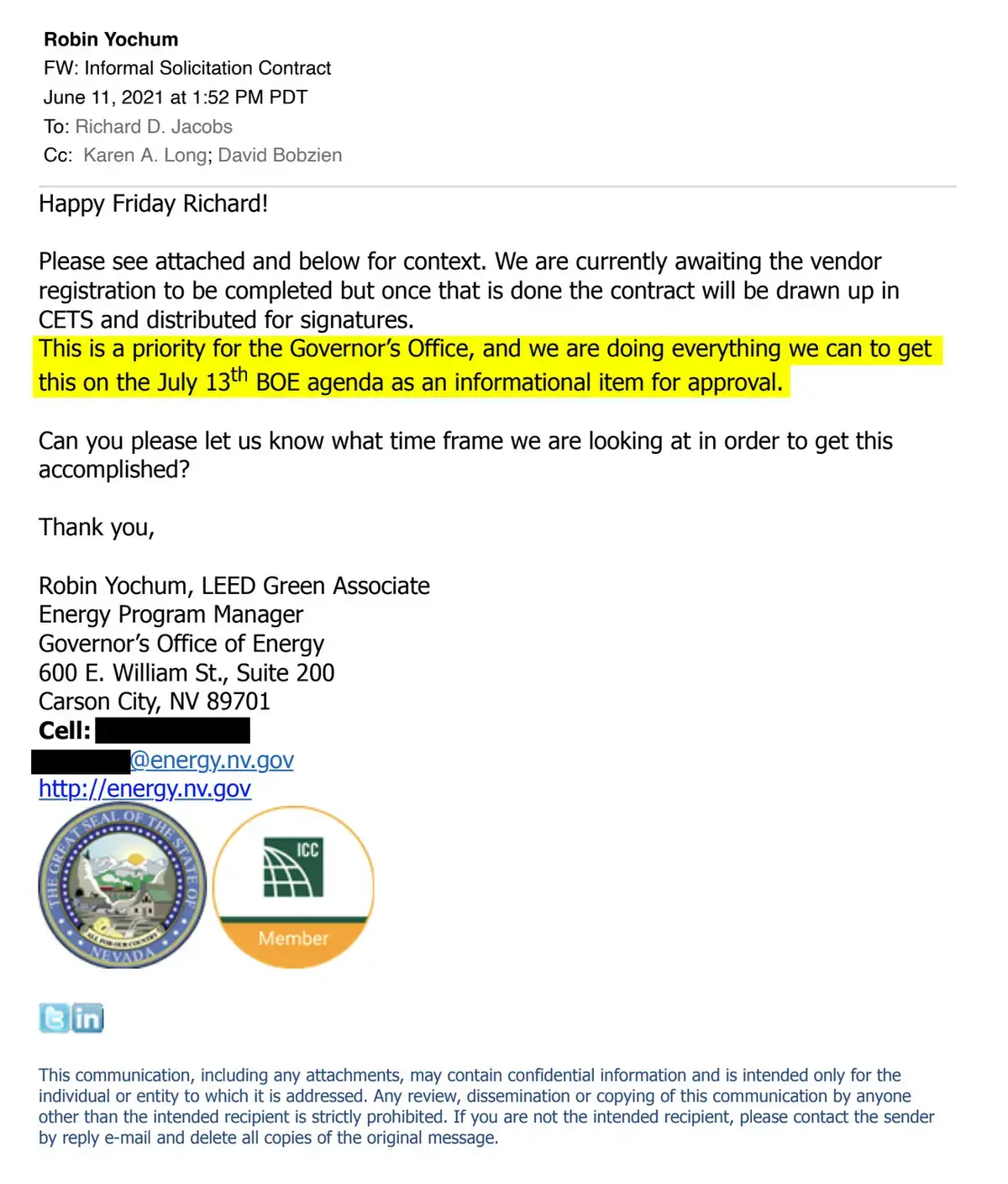 Nzero email obtained by propublica
