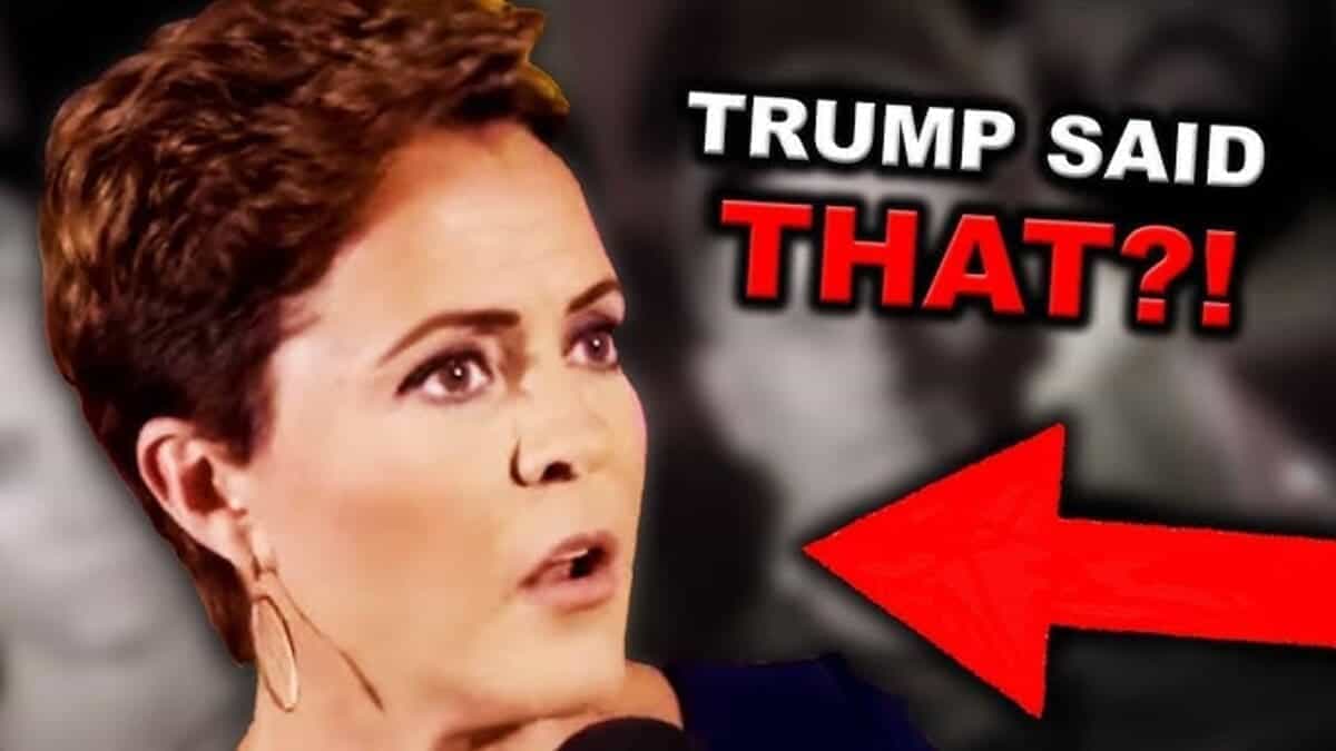 Kari lake with a shocked look on her face