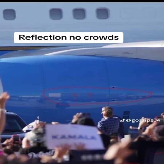 Harris and walz campaign plane