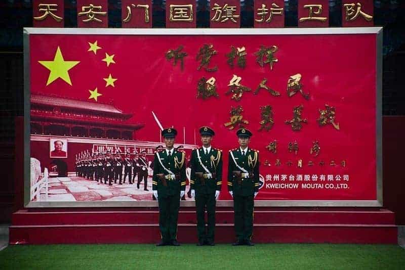 Chinese military in beijing