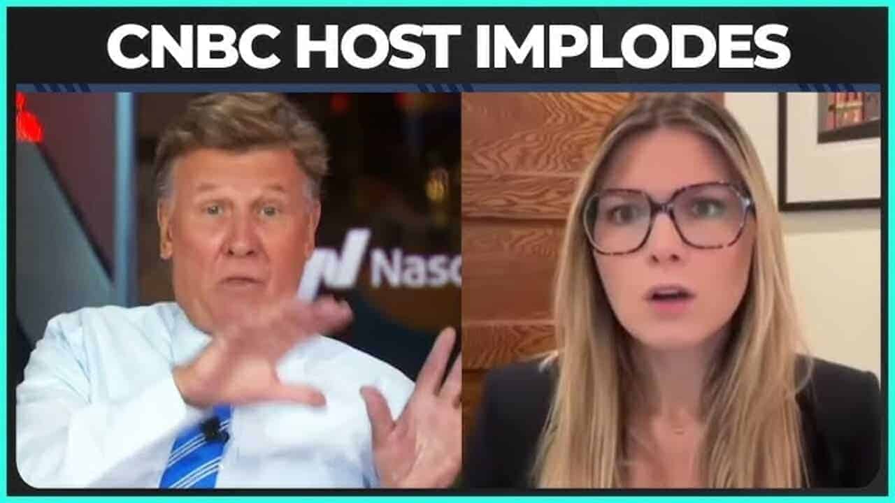 Joe kernan of cnbc freaking out at a guest over kamala harris