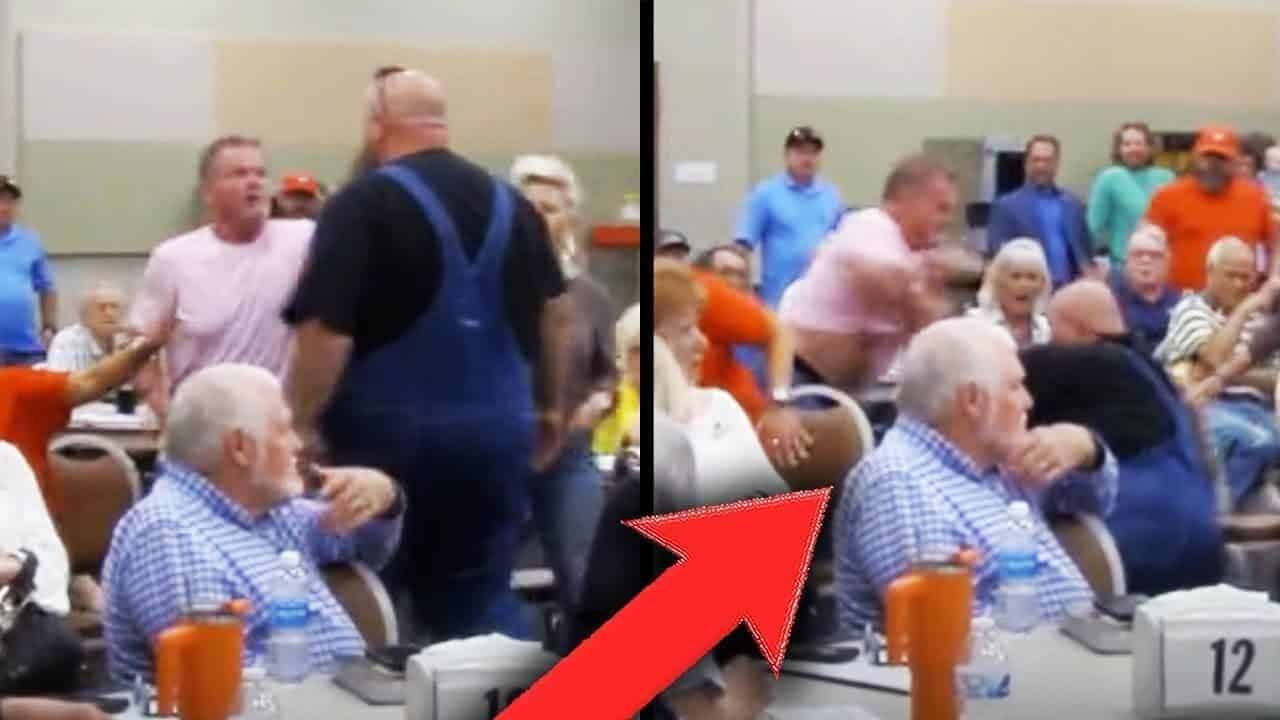 Fist fight in a senior center