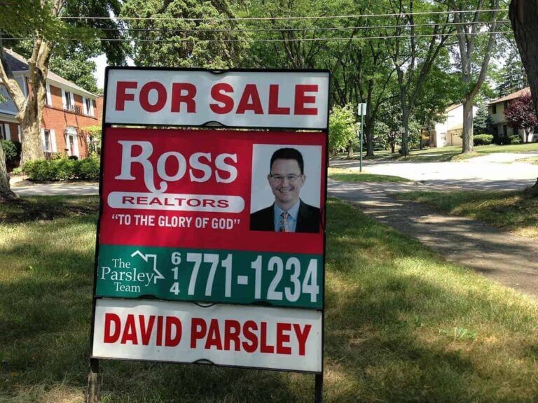 How trump’s proposals affect housing costs a realtor’s for sale sign in ohio.