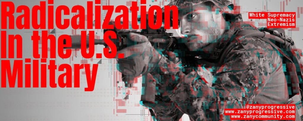 Radicalization in the military graphic