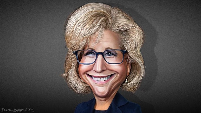 Liz-cheney-caricature Official pardon documents of people like liz cheney caricature of liz cheney