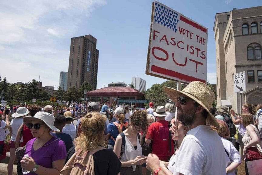 Protests against zero tolerance immigration policies during trump’s first term.