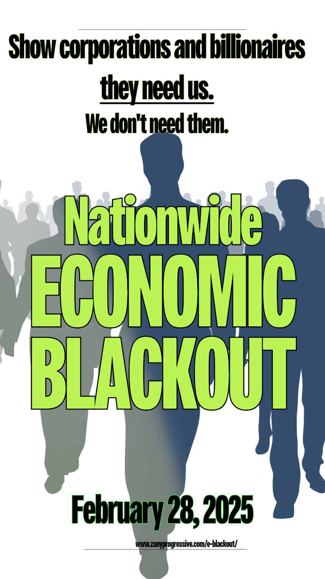 Nationwide Economic Blackout Nationwide economic blackout event flyer
