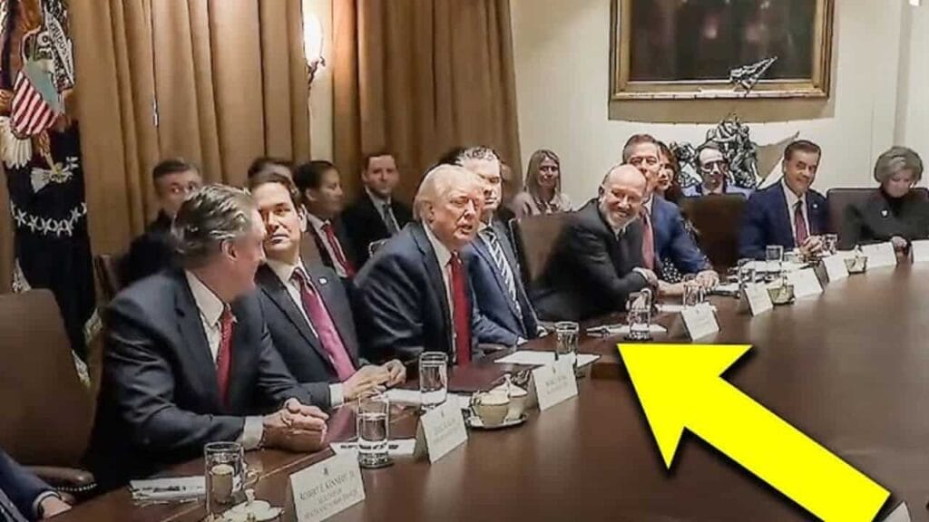 First cabinet meeting of the trump administration.