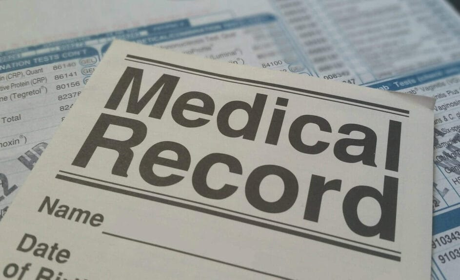 Paper medical records