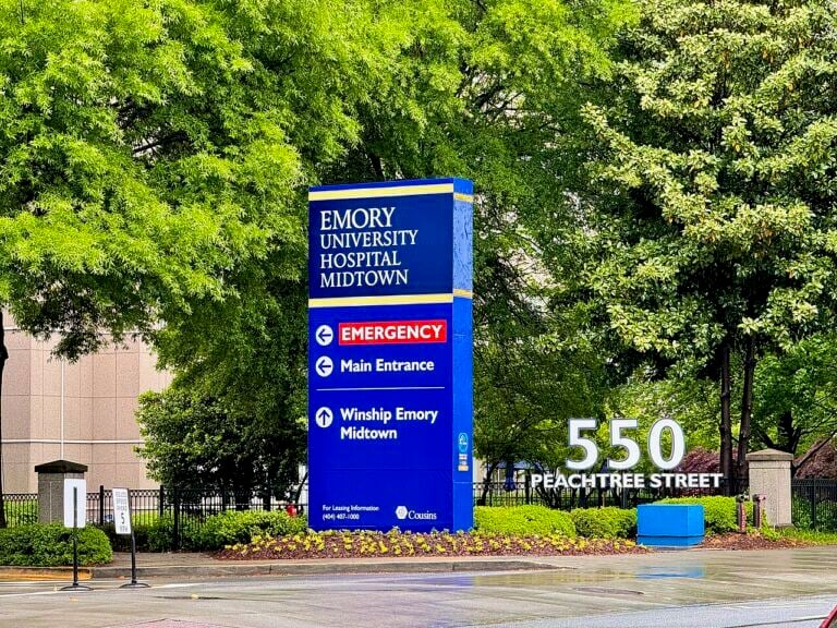 Emory University Hospital sign