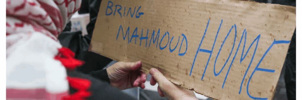 Mahmoud protest sign. Cruelty is the point