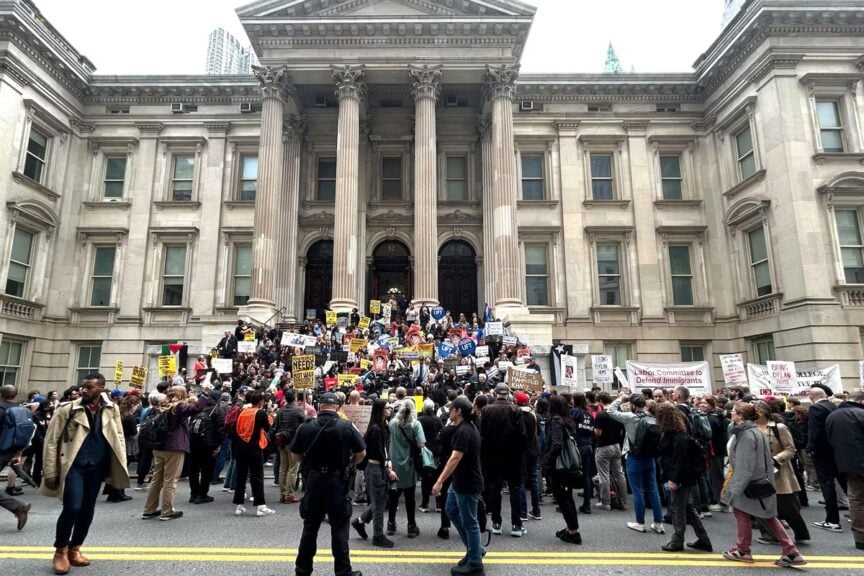 Rally for bronx student detained by ice