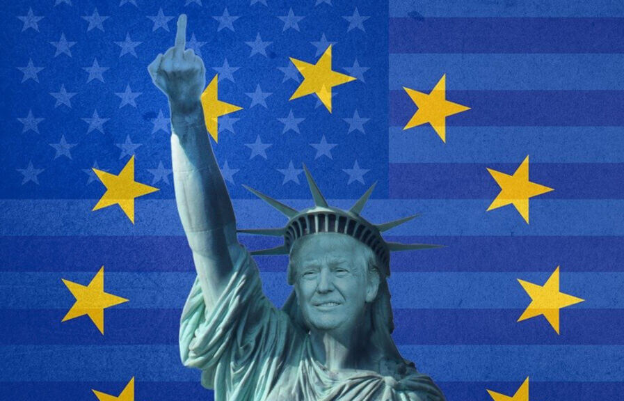 Trump signed bill. Trump statue of liberty giving the finger