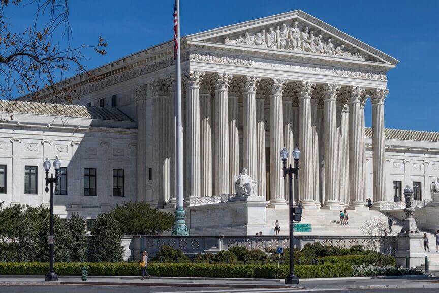 Due Process: What It Means In Us Law And Its Implications For Migrant Rights U. S. Supreme court building in washington, d. C.