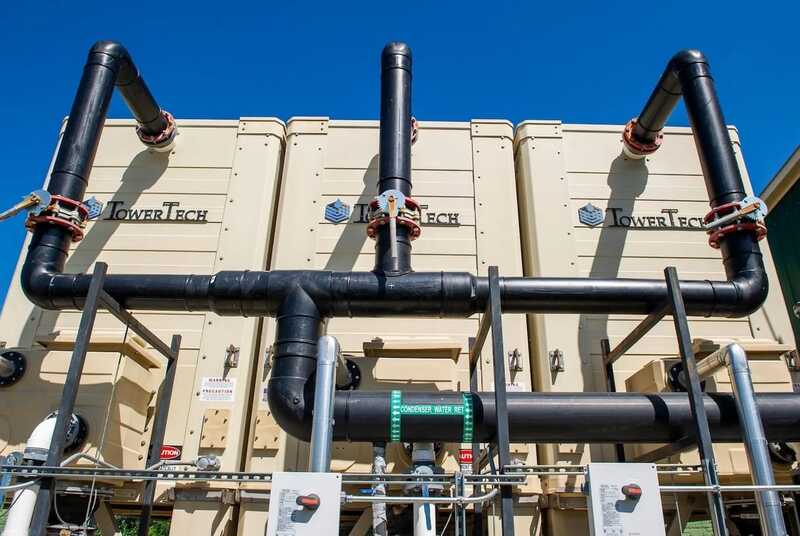 Boxes with pipes leading into them