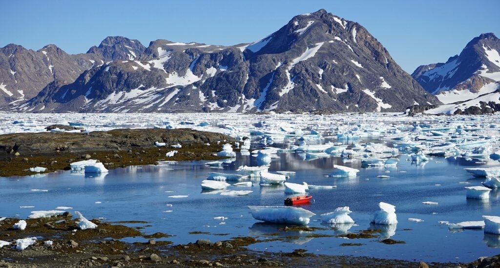 Fjord in greenland