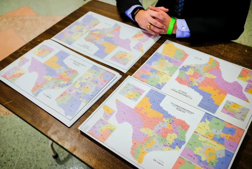 Redrawn congressional maps in texas