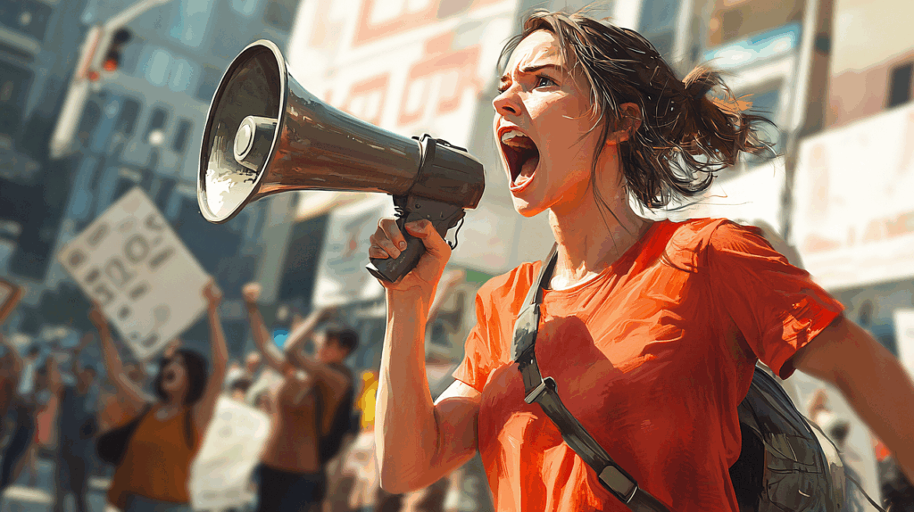 Ai-generated protest image