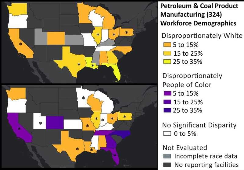 Graph of racial disparities data