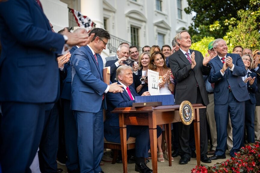 Why Does Maga Support Trump If His ‘Big Beautiful Bill’ Will Likely Hurt Many Of Them? Trump signing the big beautiful bill on july 4, 2025.