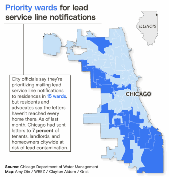Chicago lead pipes map