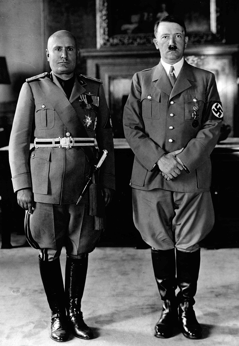 Fascism: Could It Happen Here? Exploring The Erosion Of Democratic Norms In America Fascists benito mussolini and adolf hitler during mussolini's visit in munich.