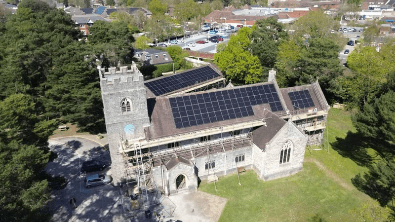 Shining Examples: The Renewable Engineering Marvels Reshaping Skylines Church with solar panels