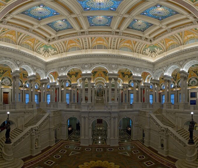 Head of the library of congress fired. Great hall of the library of congress.