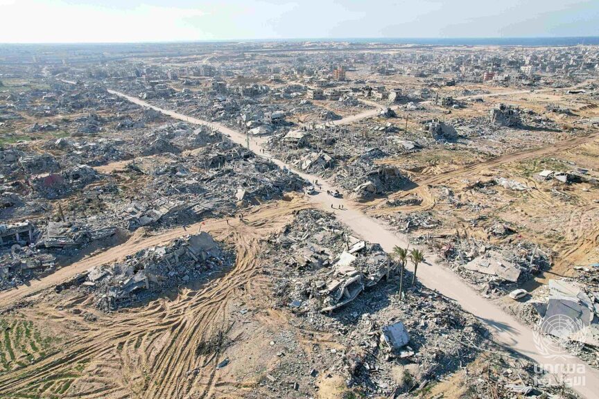 Aerial view of rafah