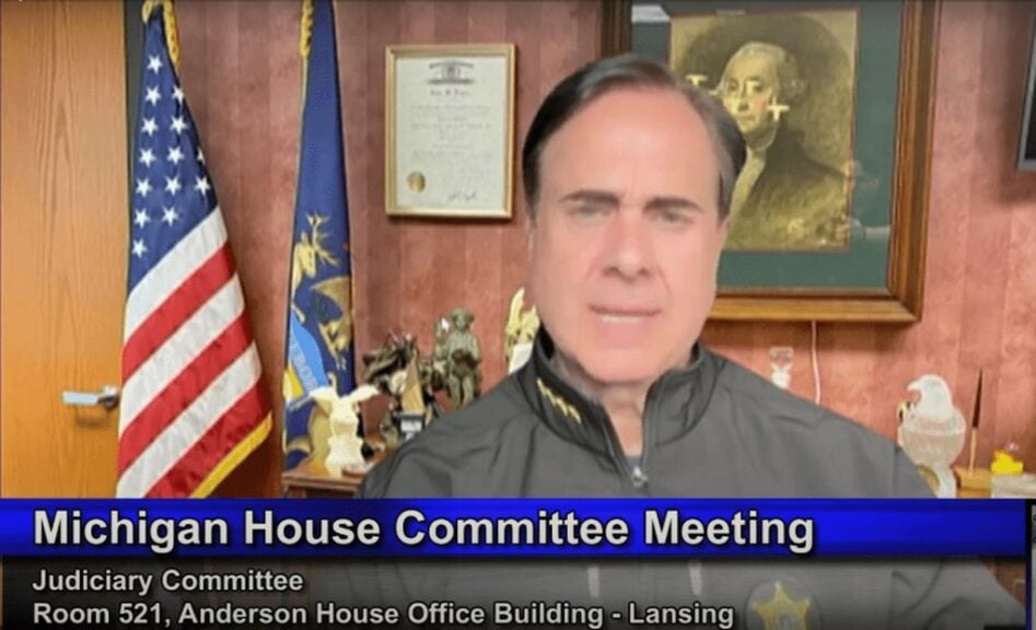Sheriff supporting the bill to ban demonstrations on public streets