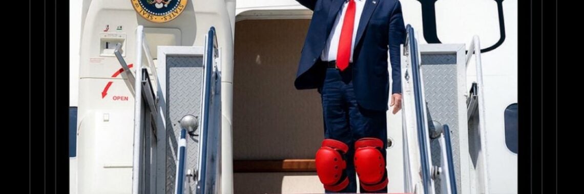 Putin'S Craven Inept Poodle: Alaska Sunmit Bonkers Across The Board Trump in alaska ready to meet putin wearing photoshopped kneepads