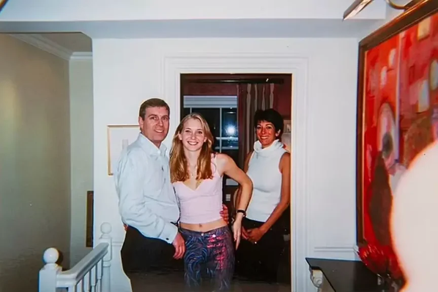 Prince andrew with virginia giuffre.